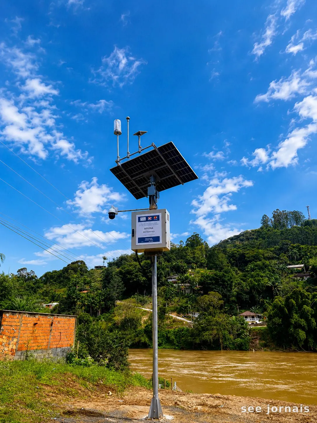 Nova estação hidrometeorológica é concluída em Apiúna