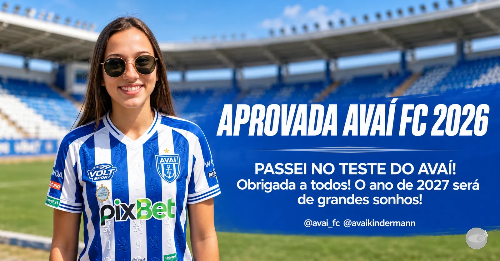 Atleta de Apiúna é aprovada em teste do Avaí para o futebol feminino