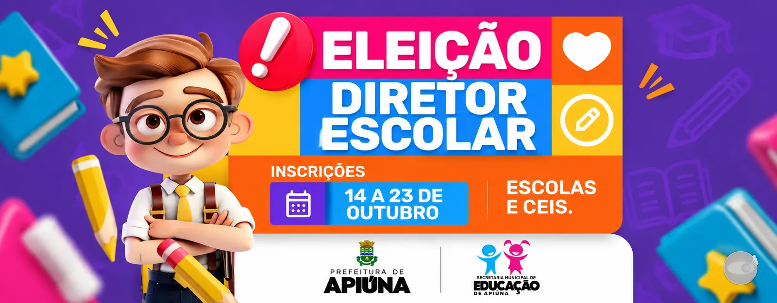 Município de Apiúna seleciona novos diretores para escolas da rede municipal