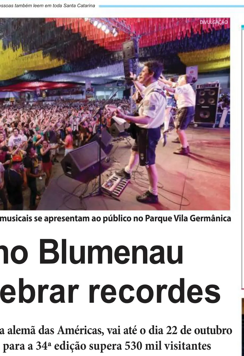 Neste ano Blumenau quer quebrar recordes