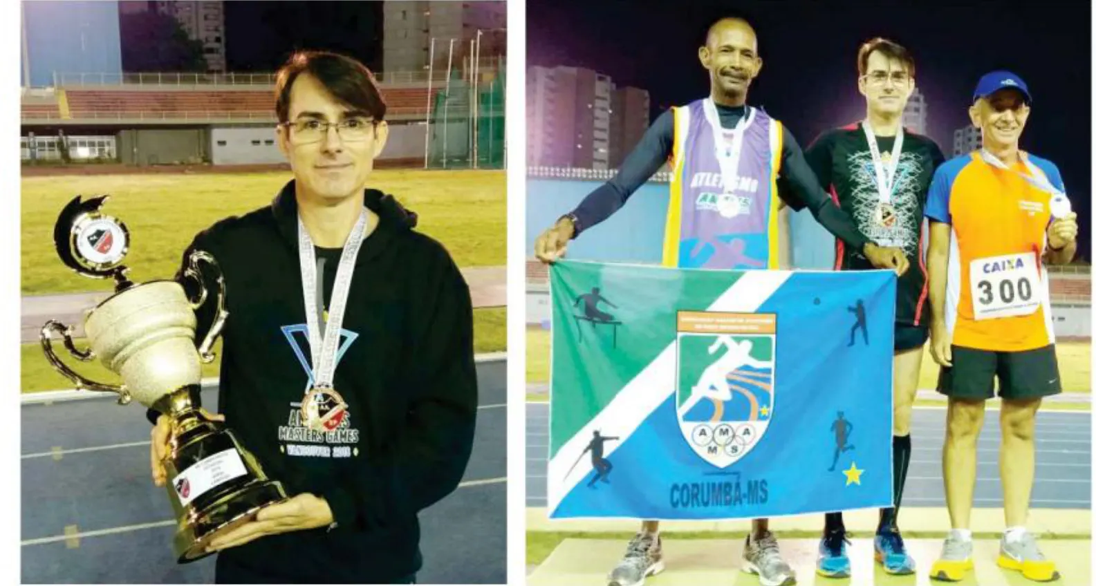 Parabéns ao atleta Jerry E. da Costa por suas conquistas