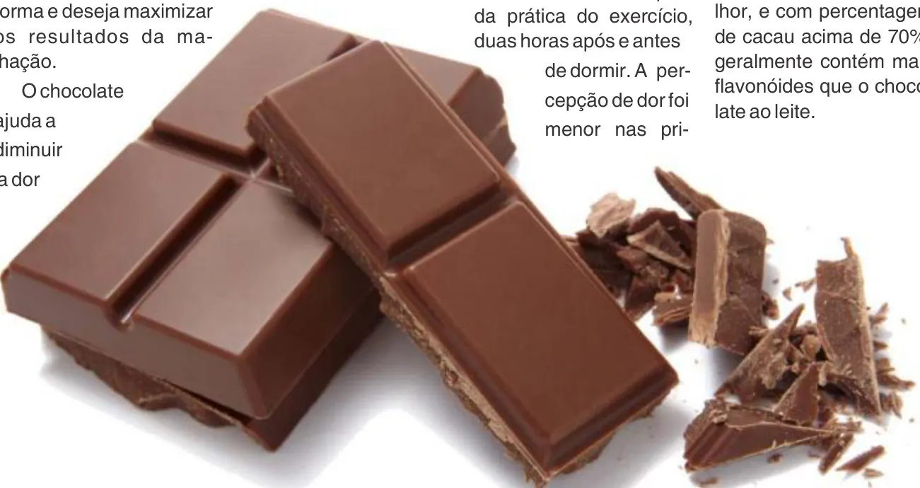 Chocolate versus Exercícios físicos