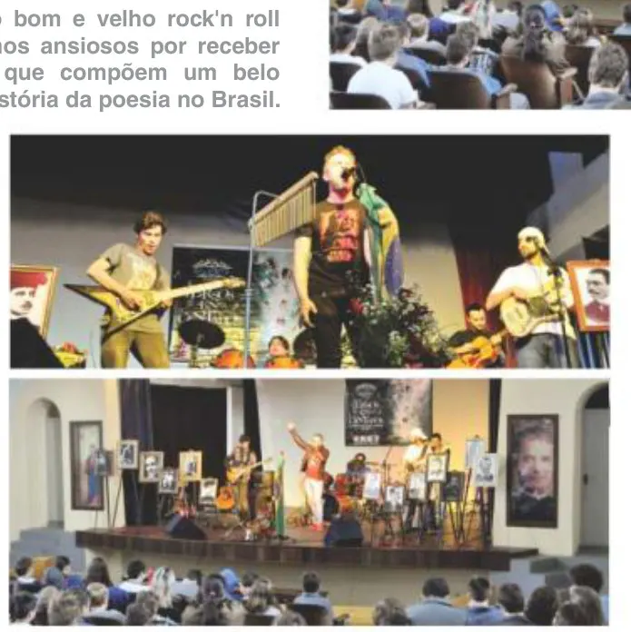Através da música, alunos conhecem a história da poesia brasileira
