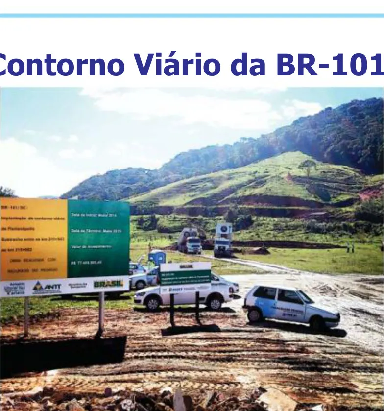 Crea-SC fiscaliza obras do Contorno Viário da BR-101