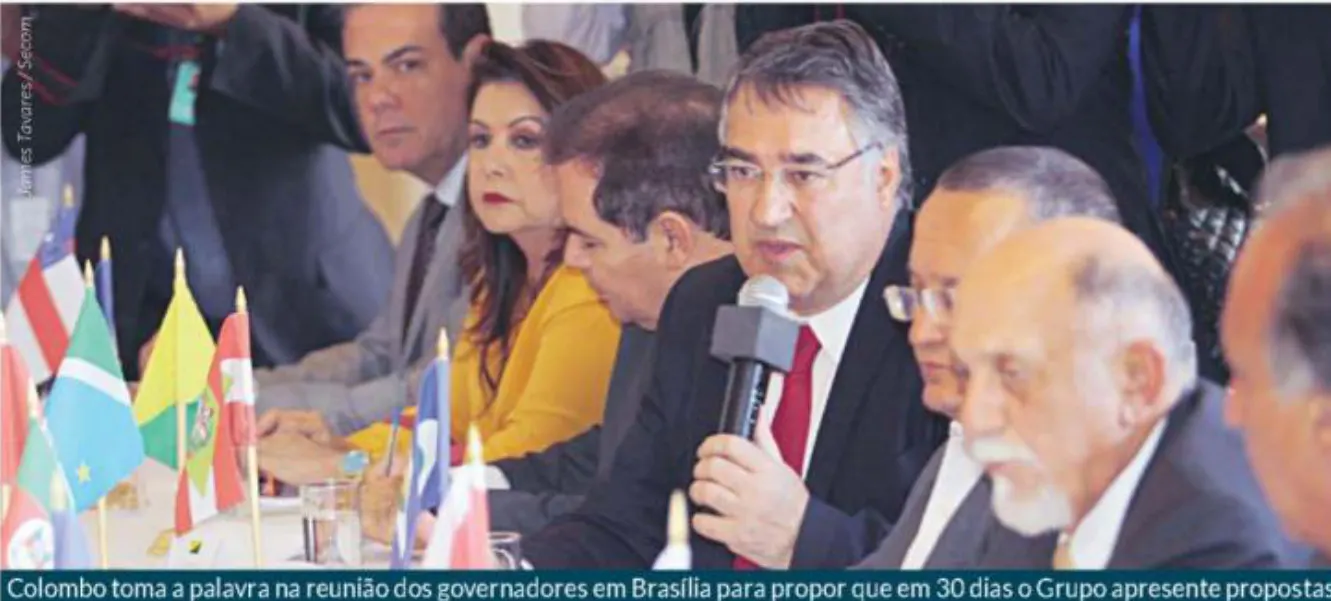 Colombo pede propostas para o país aos governadores