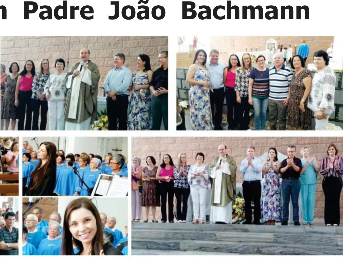 Grupo da Melhor Idade Sant'Ana participa de missa com Padre João Bachmann