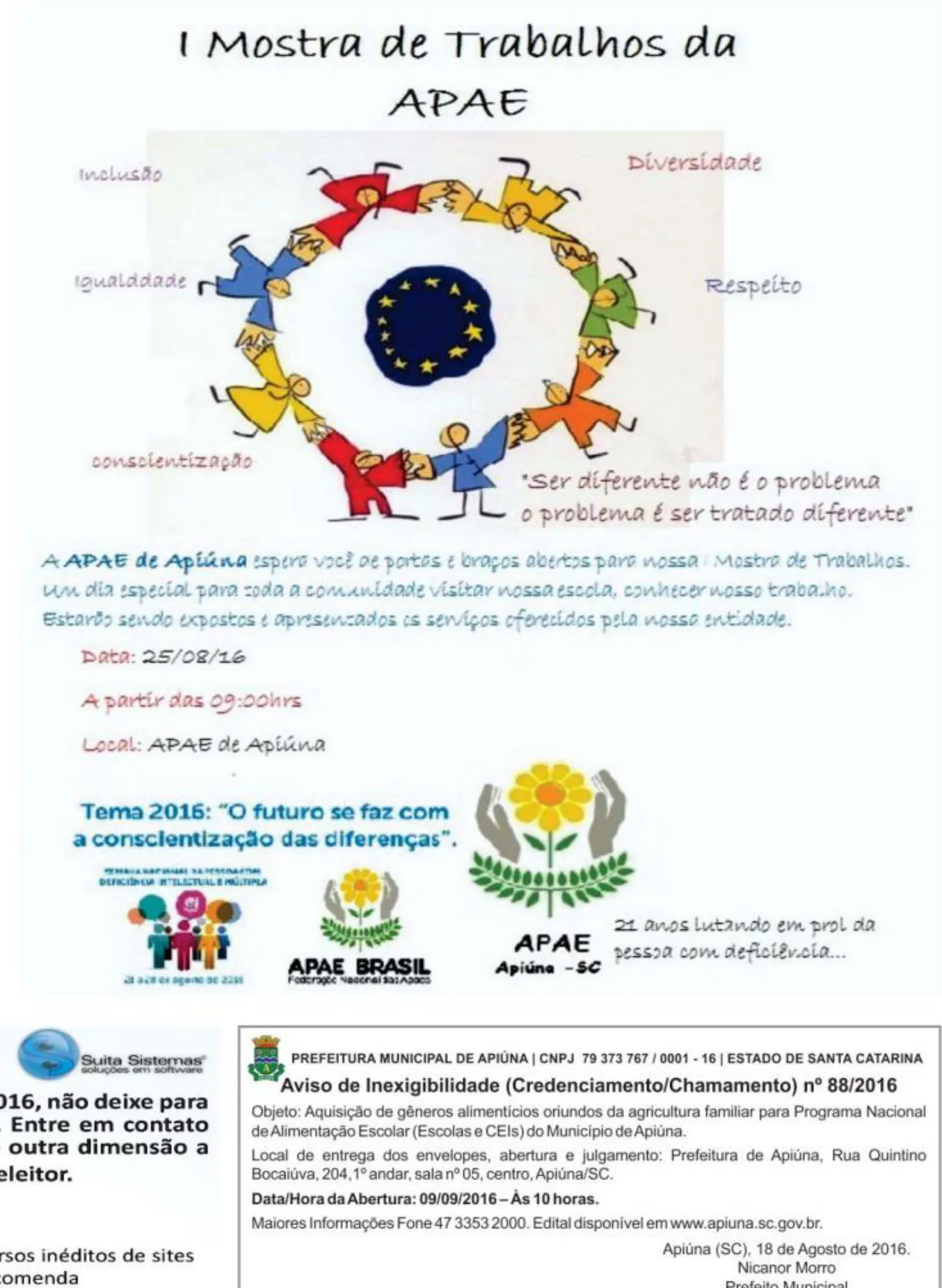 Semana Nacional da Pessoa com De ciência
