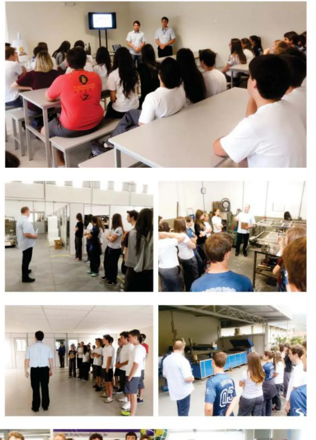 Alunos visitam empresa de automação industrial