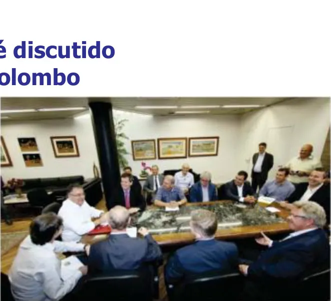 Projeto da Ferrovia do Frango é discutido com o governador Raimundo Colombo