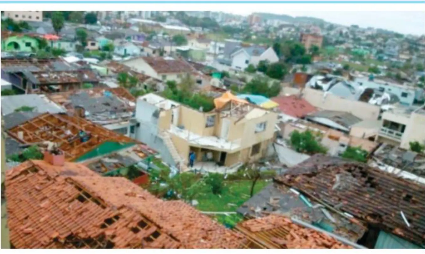 Xanxerê, no oeste catarinense foi atingida por um tornado