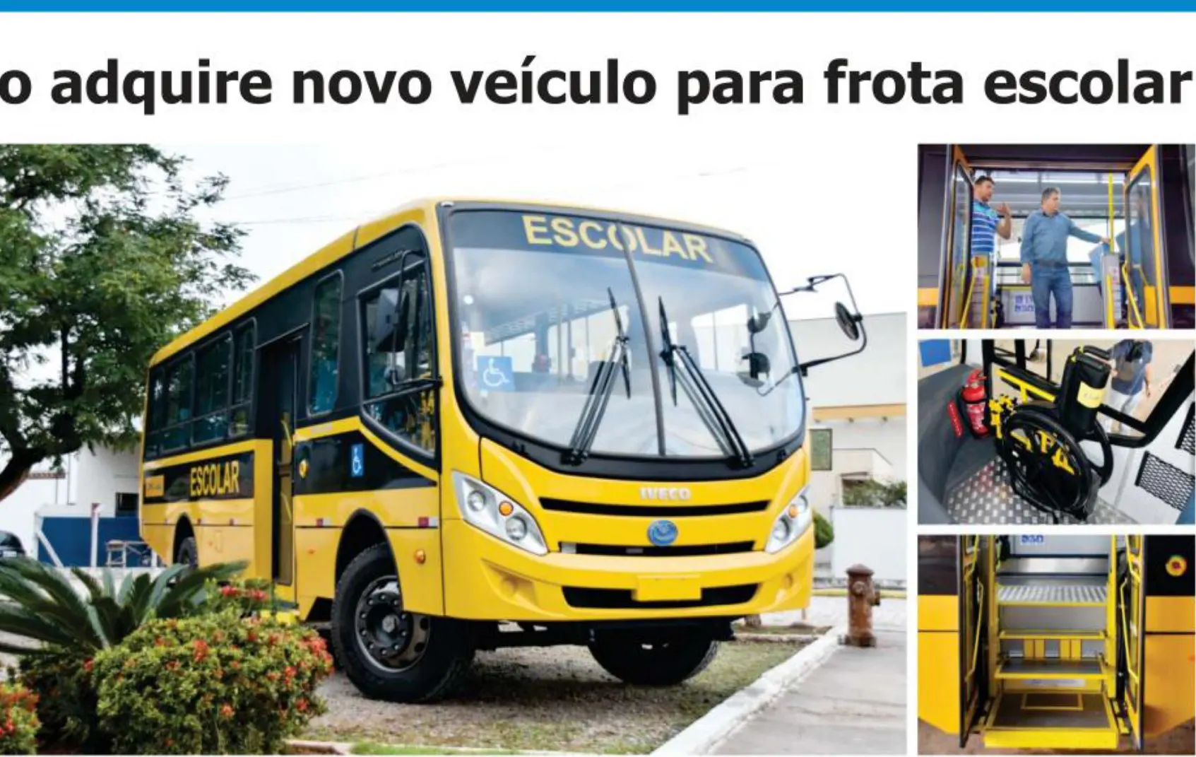 Município adquire novo veículo para frota escolar