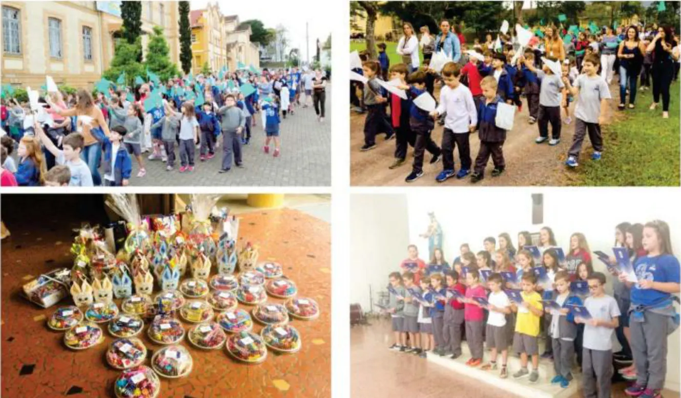 Celebração de Páscoa no Colégio São Paulo