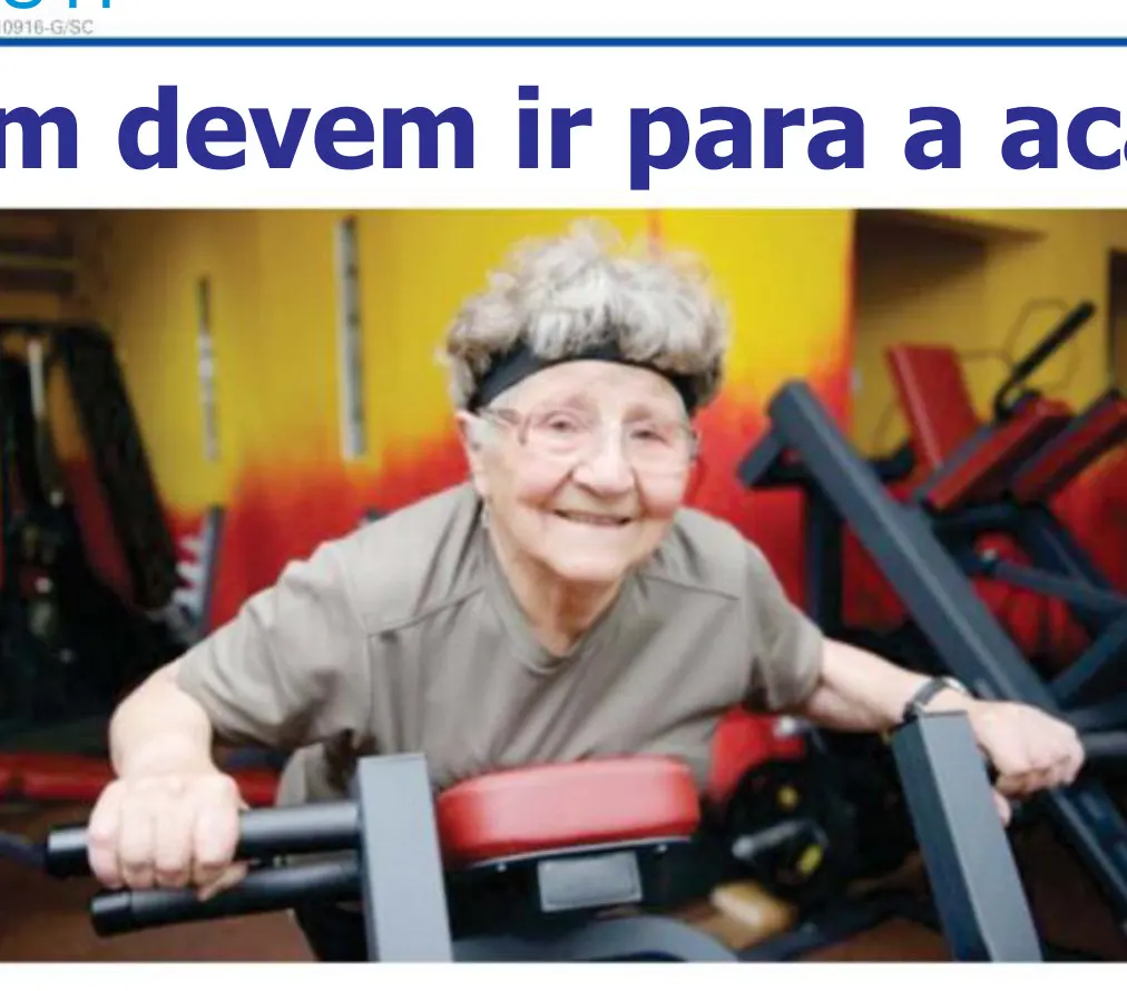 Idosos também devem ir para a academia