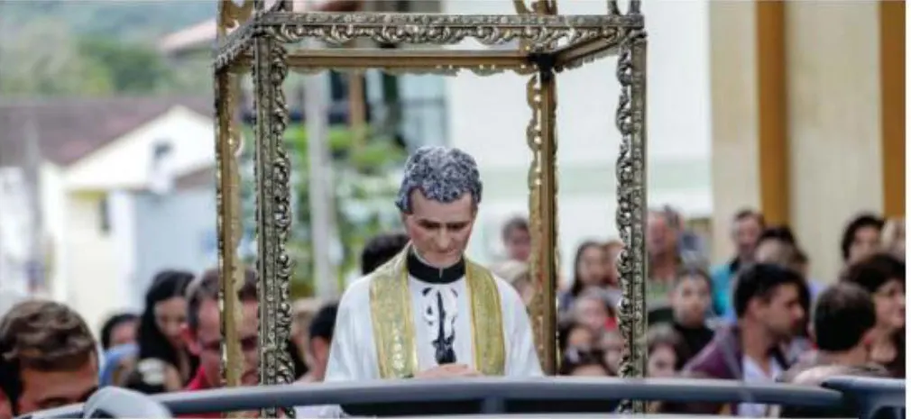 Alegria e emoção na chegada da imagem de Dom Bosco