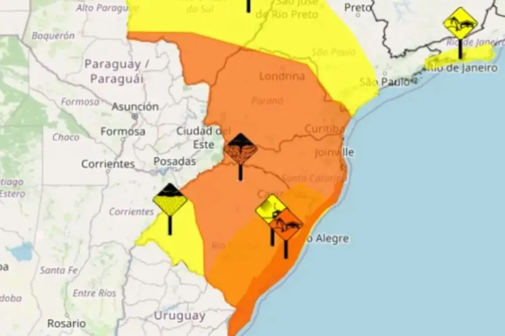 Ciclone extratropical provoca “combo climático” e coloca Santa Catarina em alerta