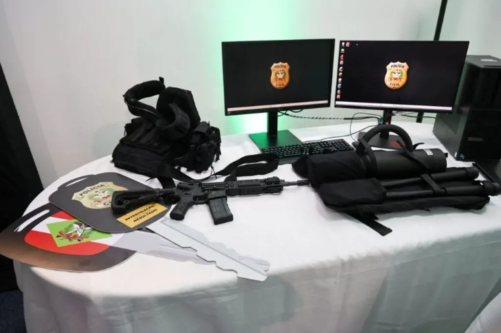 Governo de SC investe R$ 456 milhões em segurança em 2025: fuzis, drones e viaturas lideram gastos