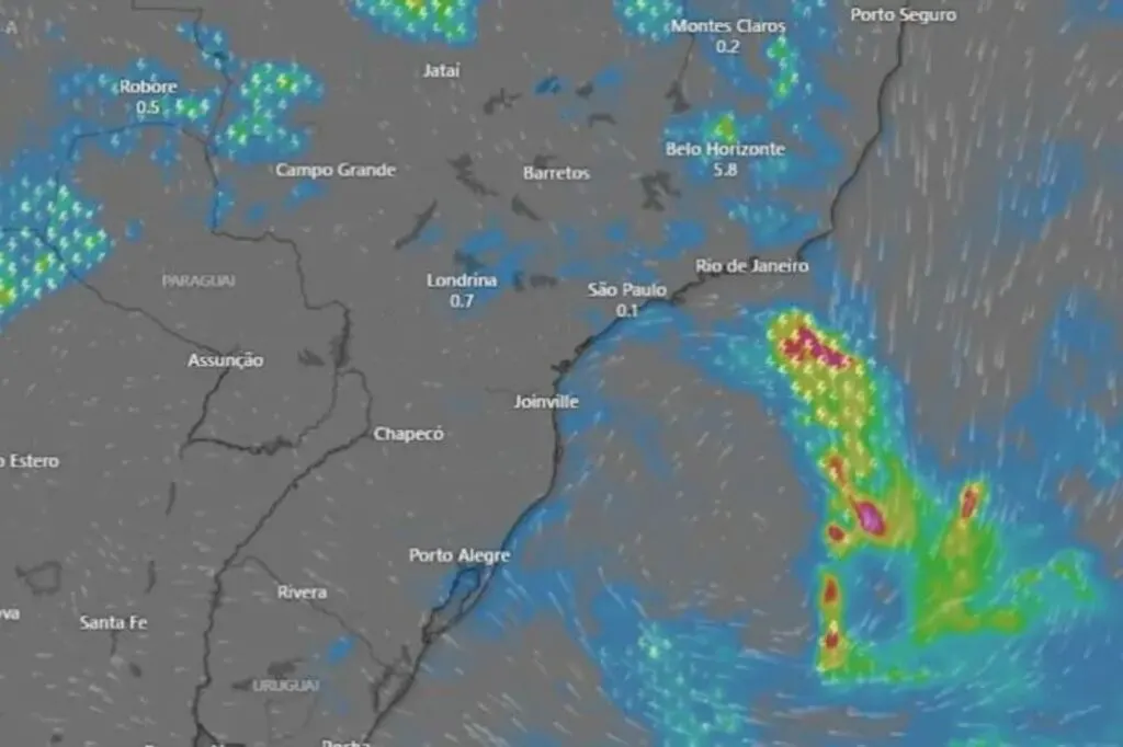 Ciclone extratropical chega a SC: chuvas intensas e alertas a partir desta quinta