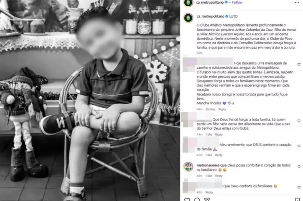 Menino de 4 anos morre após queda de janela em Blumenau