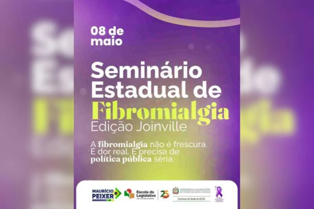 Joinville sedia Seminário Estadual sobre Fibromialgia e coloca em pauta uma das doenças mais invisibilizadas do país